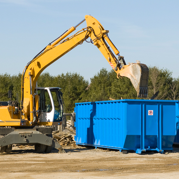 can i choose the location where the residential dumpster will be placed in Falls City Oregon